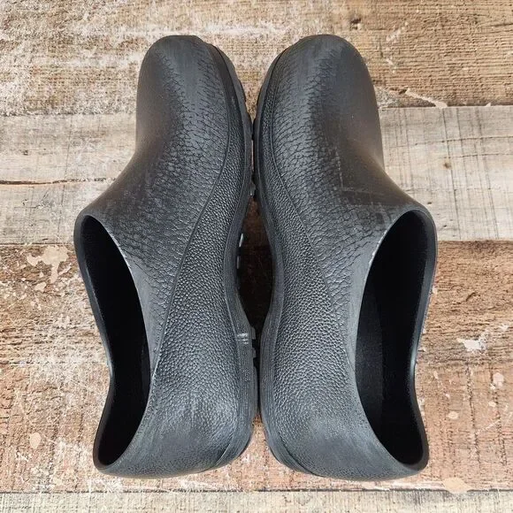 Birkenstock Profi-Birki Professional Women Sz 7 EU 38 Black Slip On Clog Shoes - Picture 7 of 10